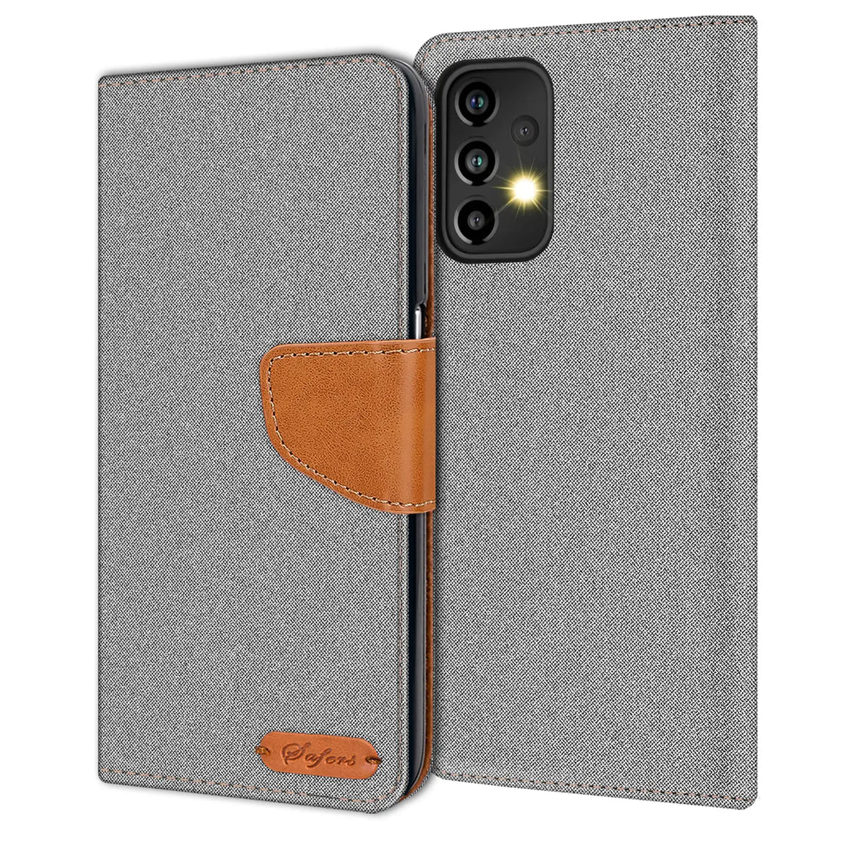 Samsung Galaxy A33 5G Klapphülle im Jeanslook mit Karten- und Geldfach