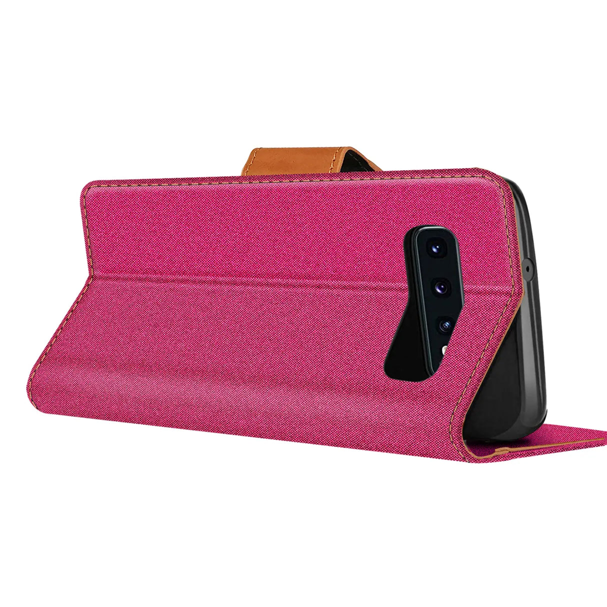 Samsung Galaxy S10 Klapphülle im Jeanslook mit Karten- und Geldfach