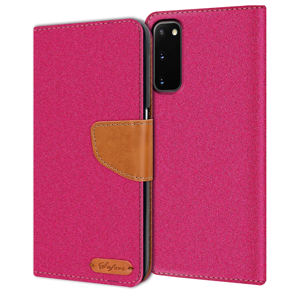 Samsung Galaxy S20 Klapphülle im Jeanslook mit Karten- und Geldfach