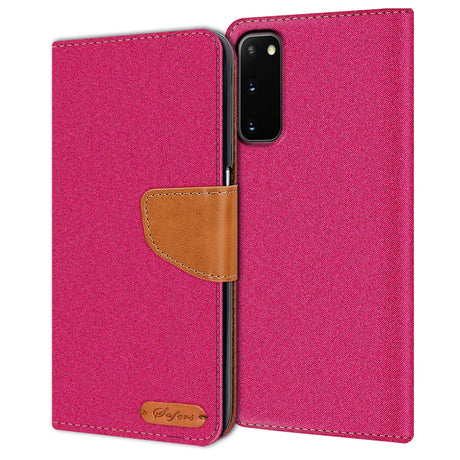 Samsung Galaxy S20 Klapphülle im Jeanslook mit Karten- und Geldfach