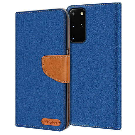 Samsung Galaxy S20 Plus Klapphülle im Jeanslook mit Karten- und Geldfach