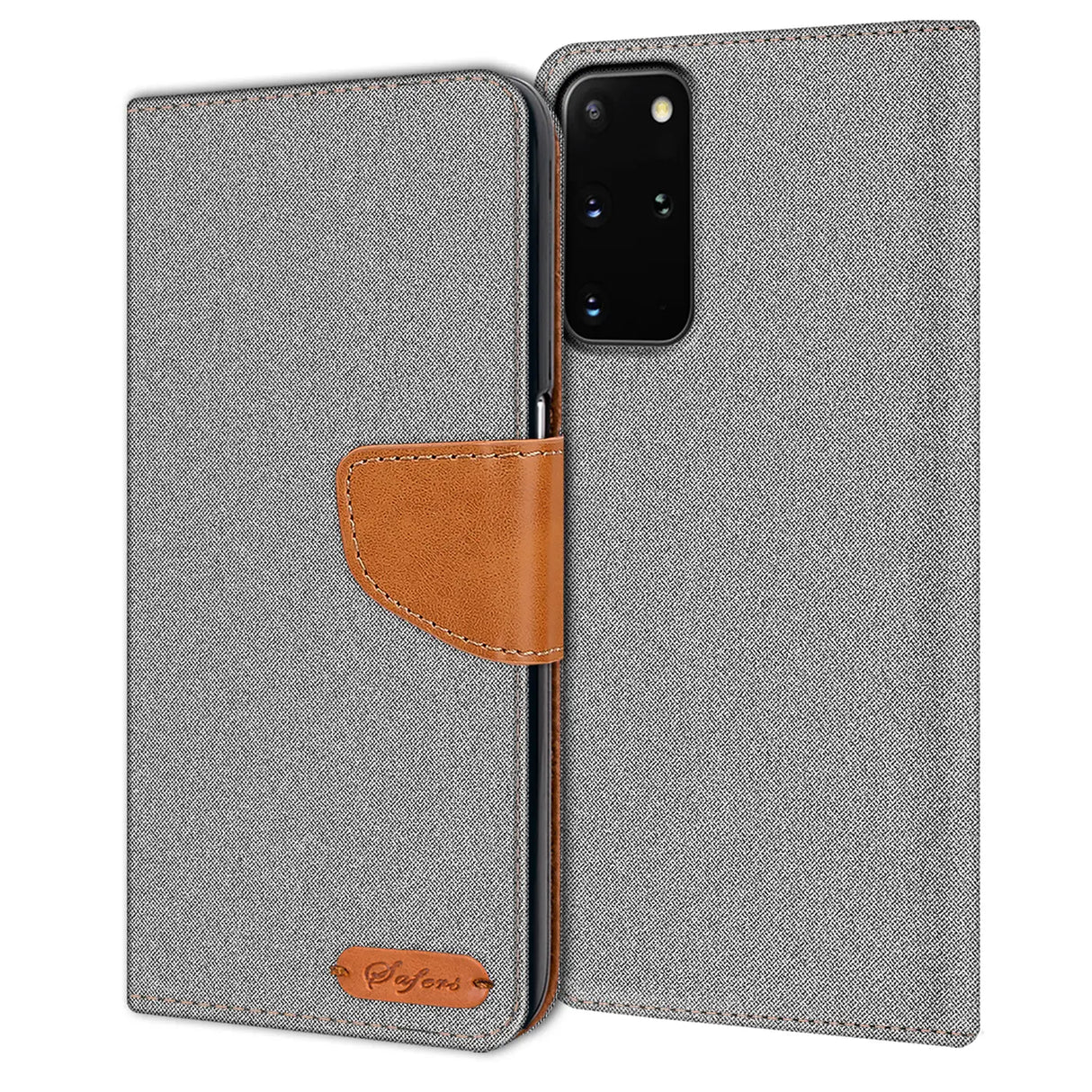 Samsung Galaxy S20 Plus Klapphülle im Jeanslook mit Karten- und Geldfach
