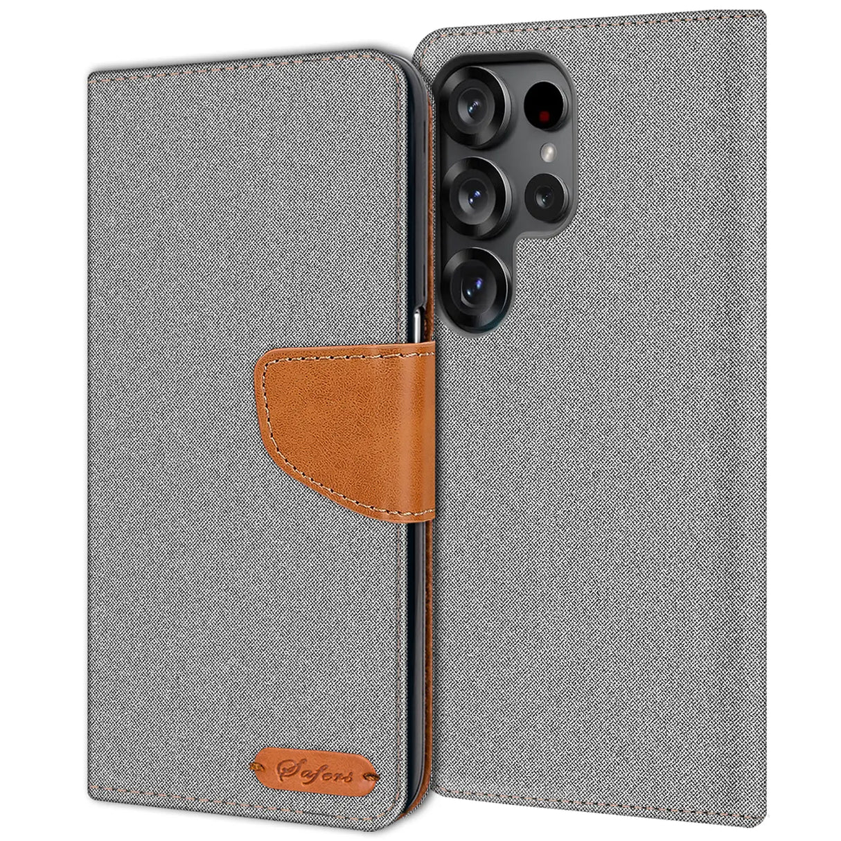 Samsung Galaxy S26 Ultra Klapphülle im Jeanslook mit Karten- und Geldfach