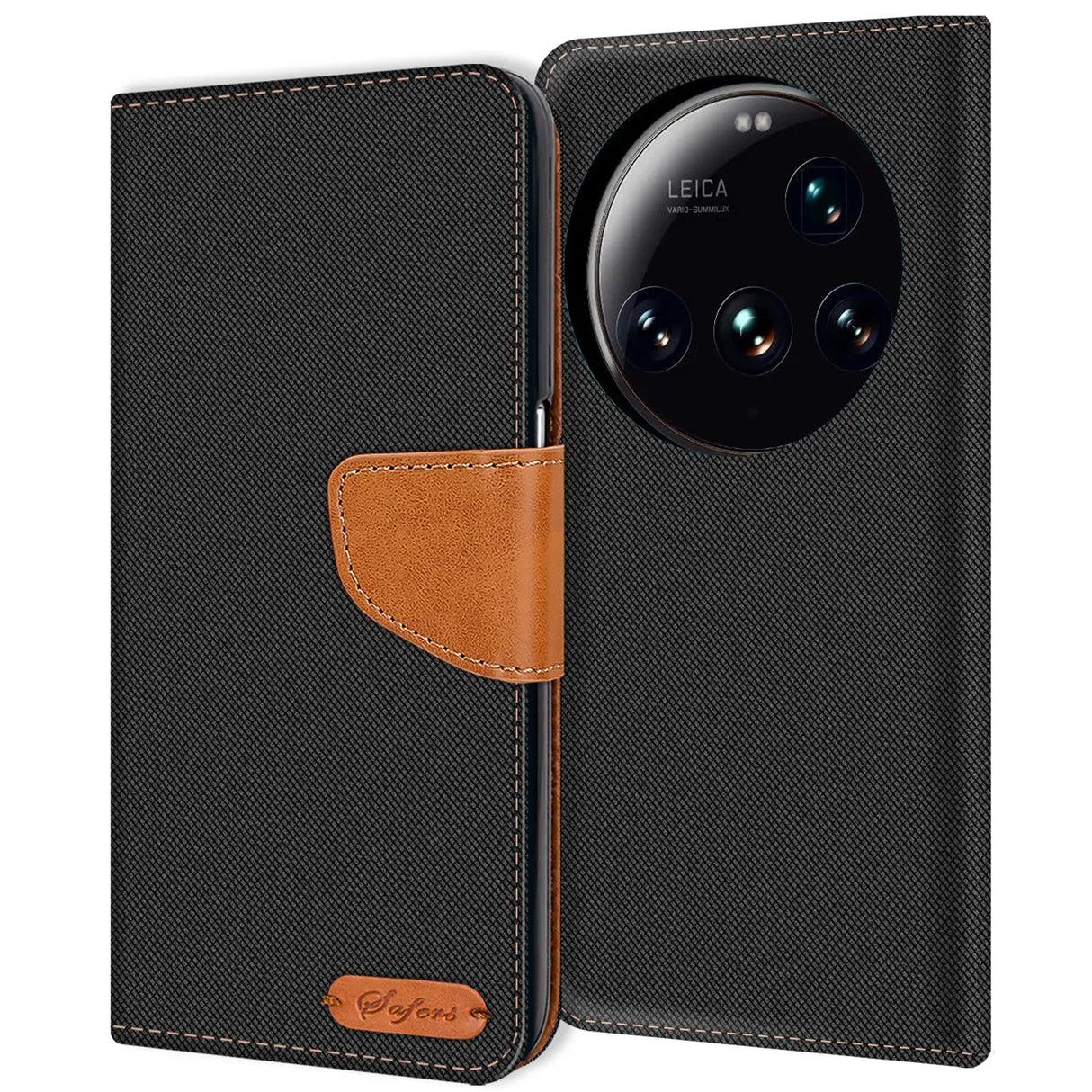 Xiaomi 15 Ultra Klapphülle im Jeanslook mit Karten- und Geldfach