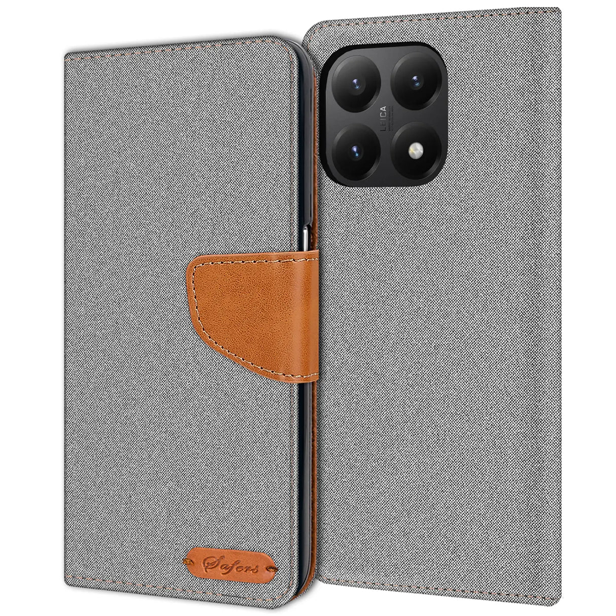 Xiaomi 15T Klapphülle im Jeanslook mit Karten- und Geldfach