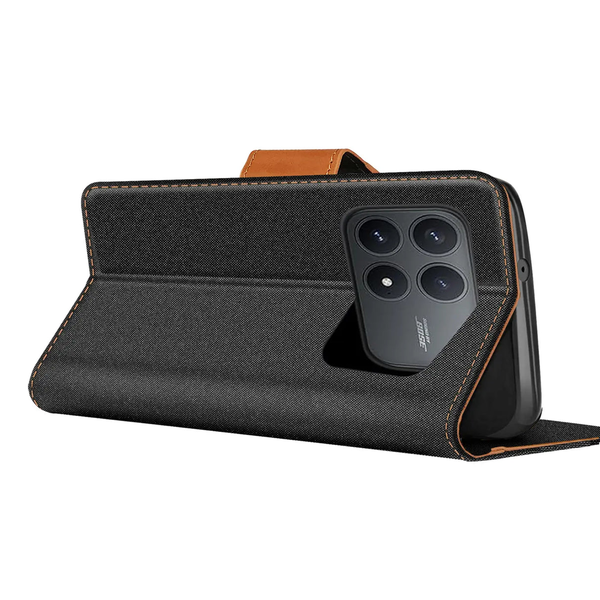 Xiaomi Poco F8 Pro Klapphülle im Jeanslook mit Karten- und Geldfach