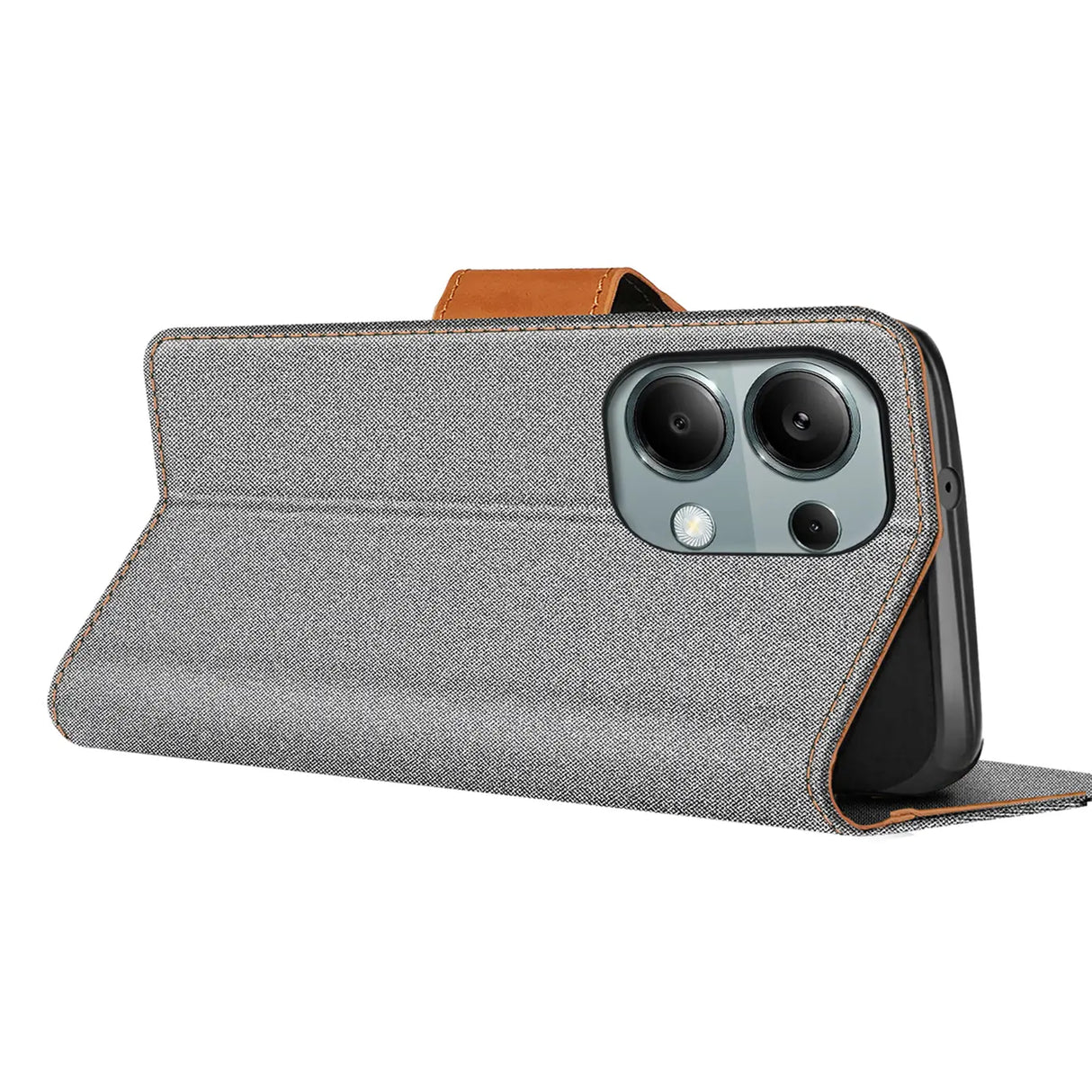 Xiaomi Redmi Note 13 Pro 4G Klapphülle im Jeanslook mit Karten- und Geldfach