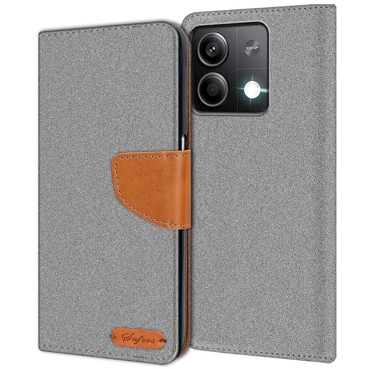 Xiaomi Redmi Note 13 Pro 5G Klapphülle im Jeanslook mit Karten- und Geldfach