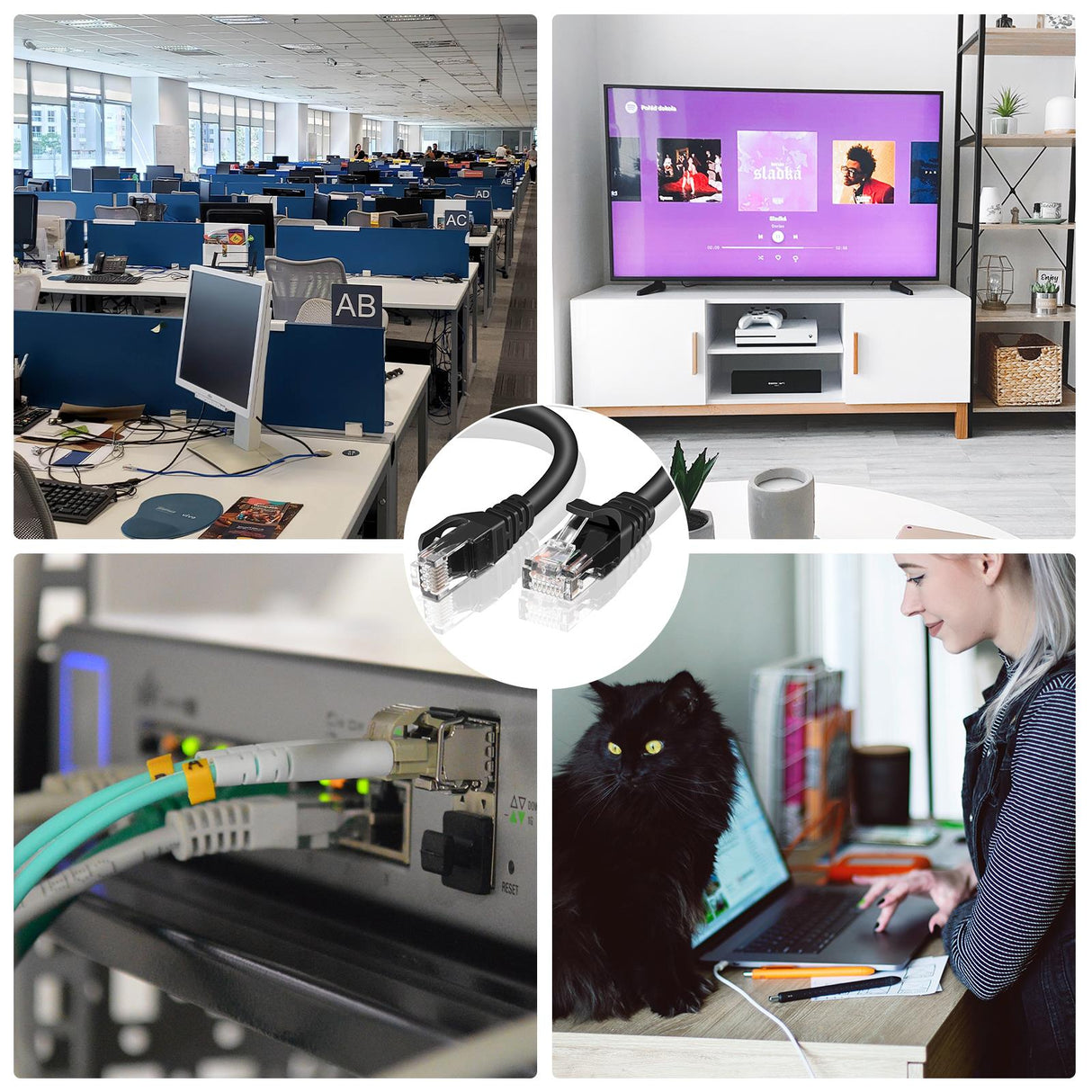 Patch RUND Kabel Cat6 - PC-600A - 0.25M