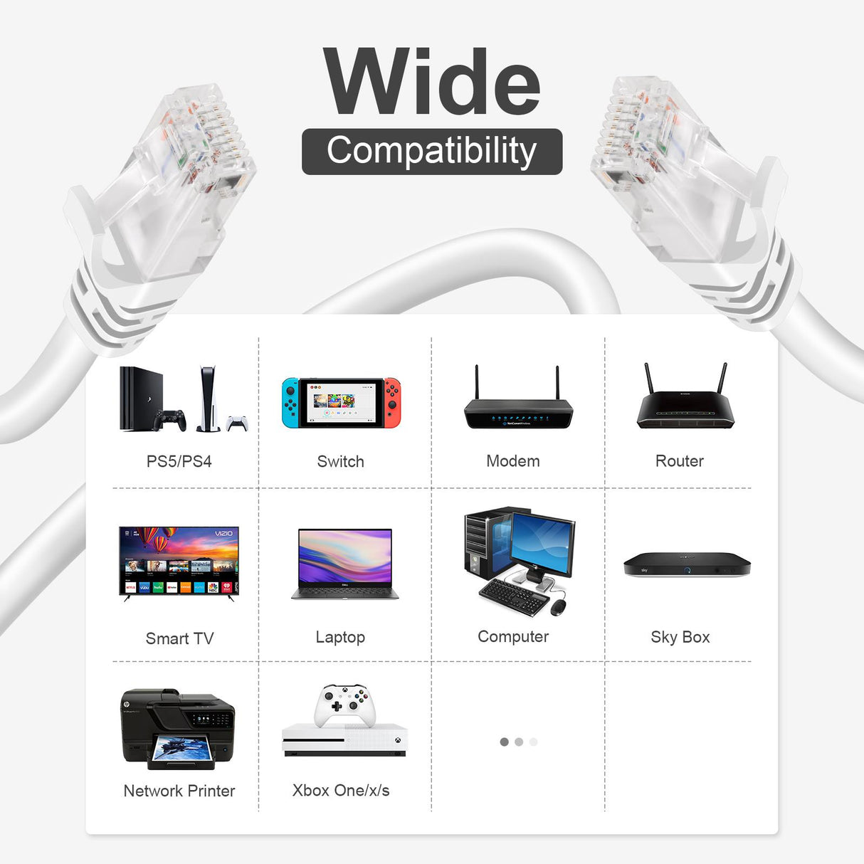 Patch RUND Kabel Cat6 - PC-600A - 0.25M