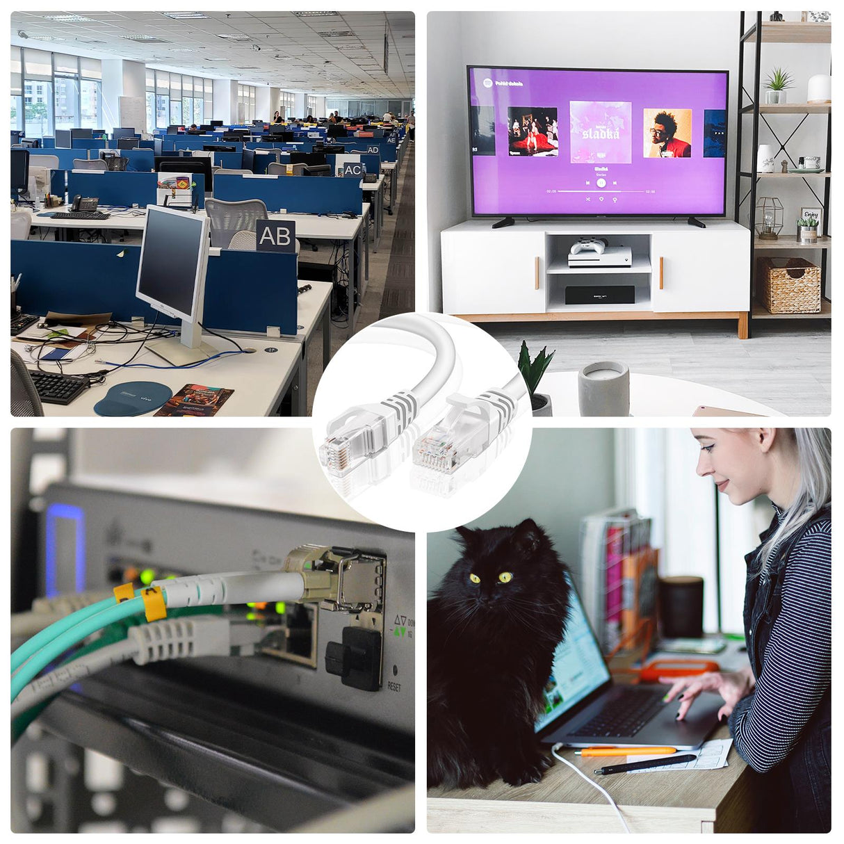 Patch RUND Kabel Cat6 - PC-600A - 0.50M