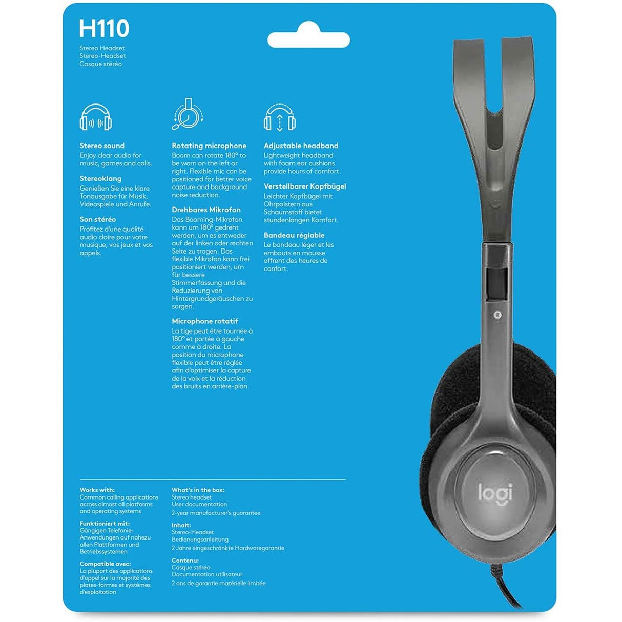 PC-Headset LOGITECH Headset H110