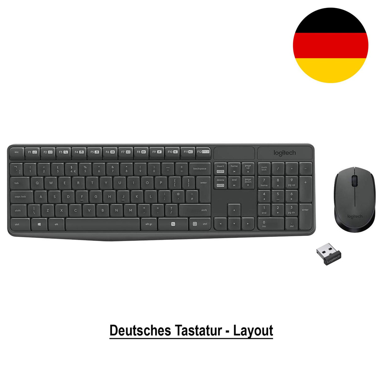 PC-Tast./Maus Set LOGITECH MK235 - Schwarz