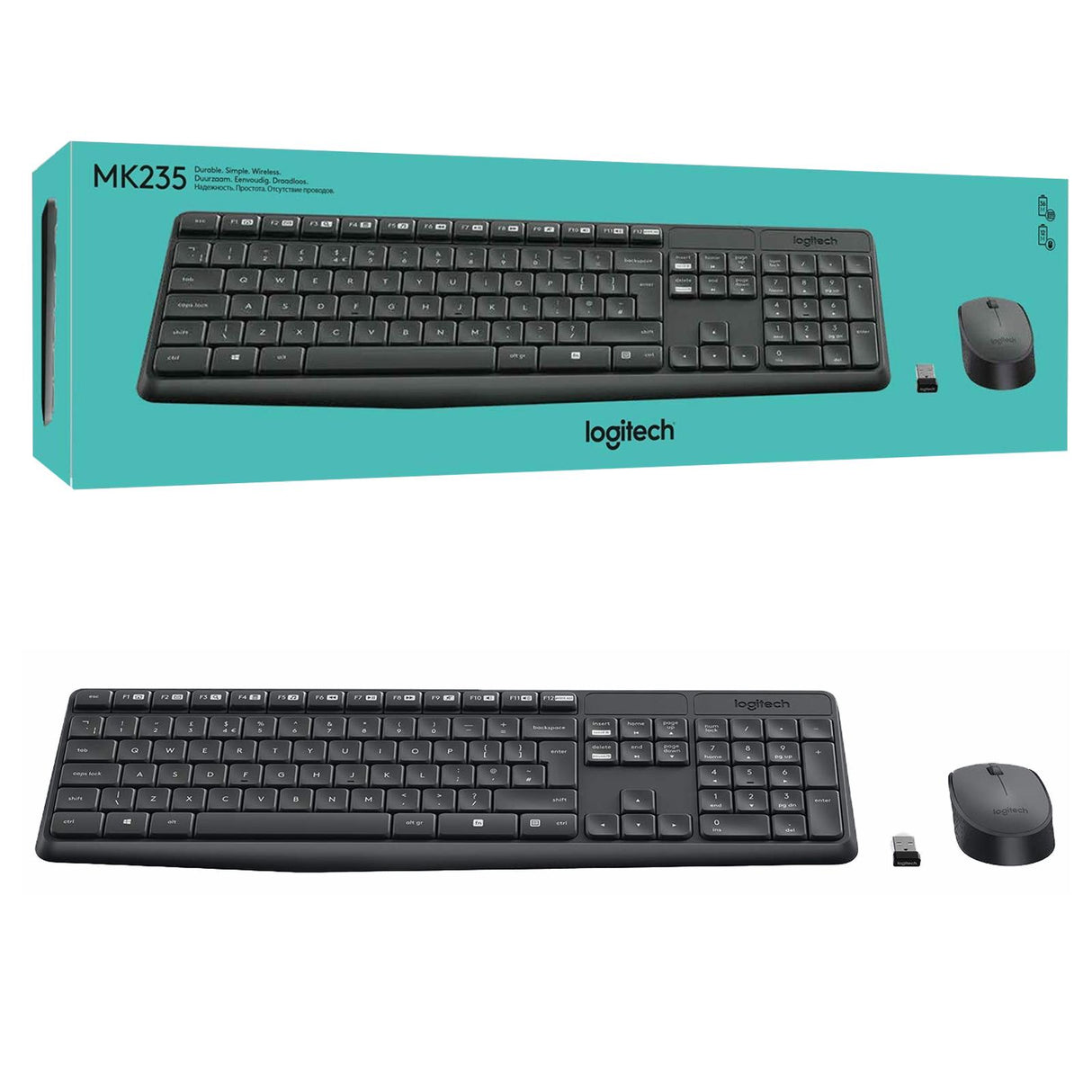 PC-Tast./Maus Set LOGITECH MK235 - Schwarz