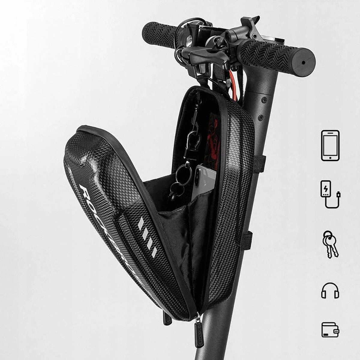 Rockbros Scooter & Lenkertasche – 3L Hardcase Default Title