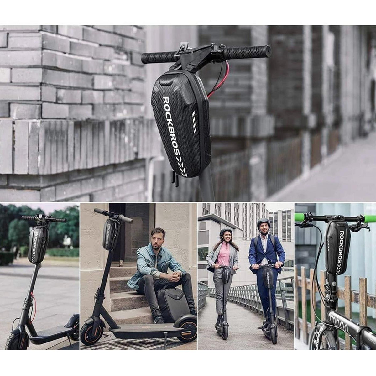 Rockbros Scooter & Lenkertasche – 3L Hardcase Default Title
