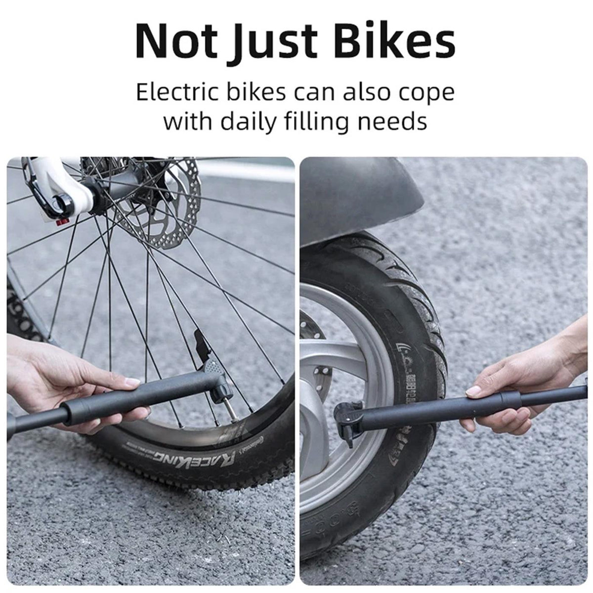 Rockbros Mini-Fahrradpumpe – Tragbar & Kompakt Default Title