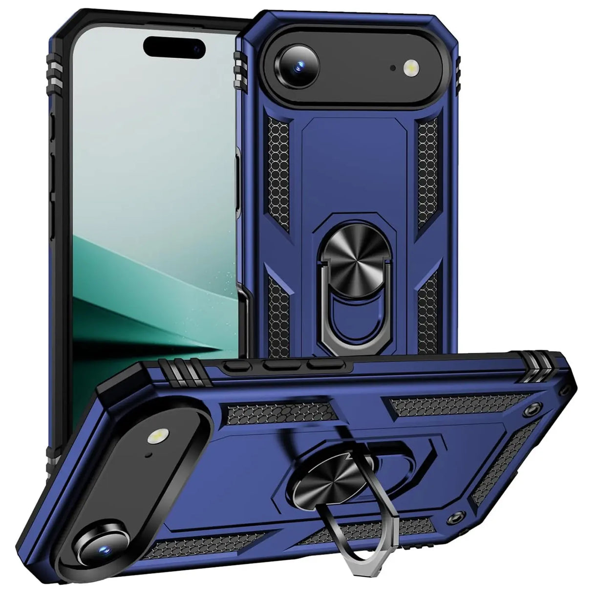 Härte getestete, stoßdämpfende Handyhülle für iPhone 17 Air in Blau