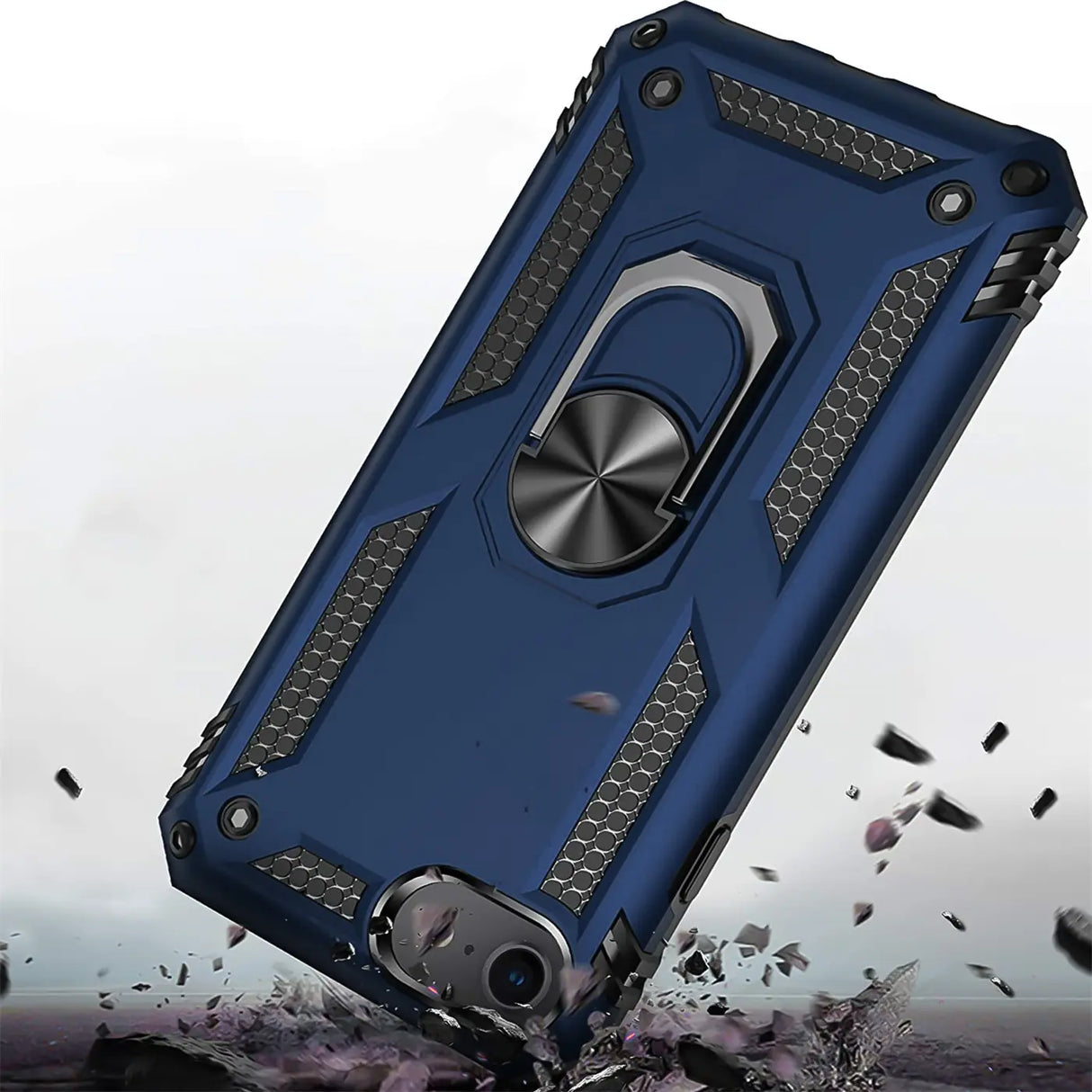 Härte getestete, stoßdämpfende Handyhülle für iPhone 7 / 8 / SE 2 / SE 3 in Blau