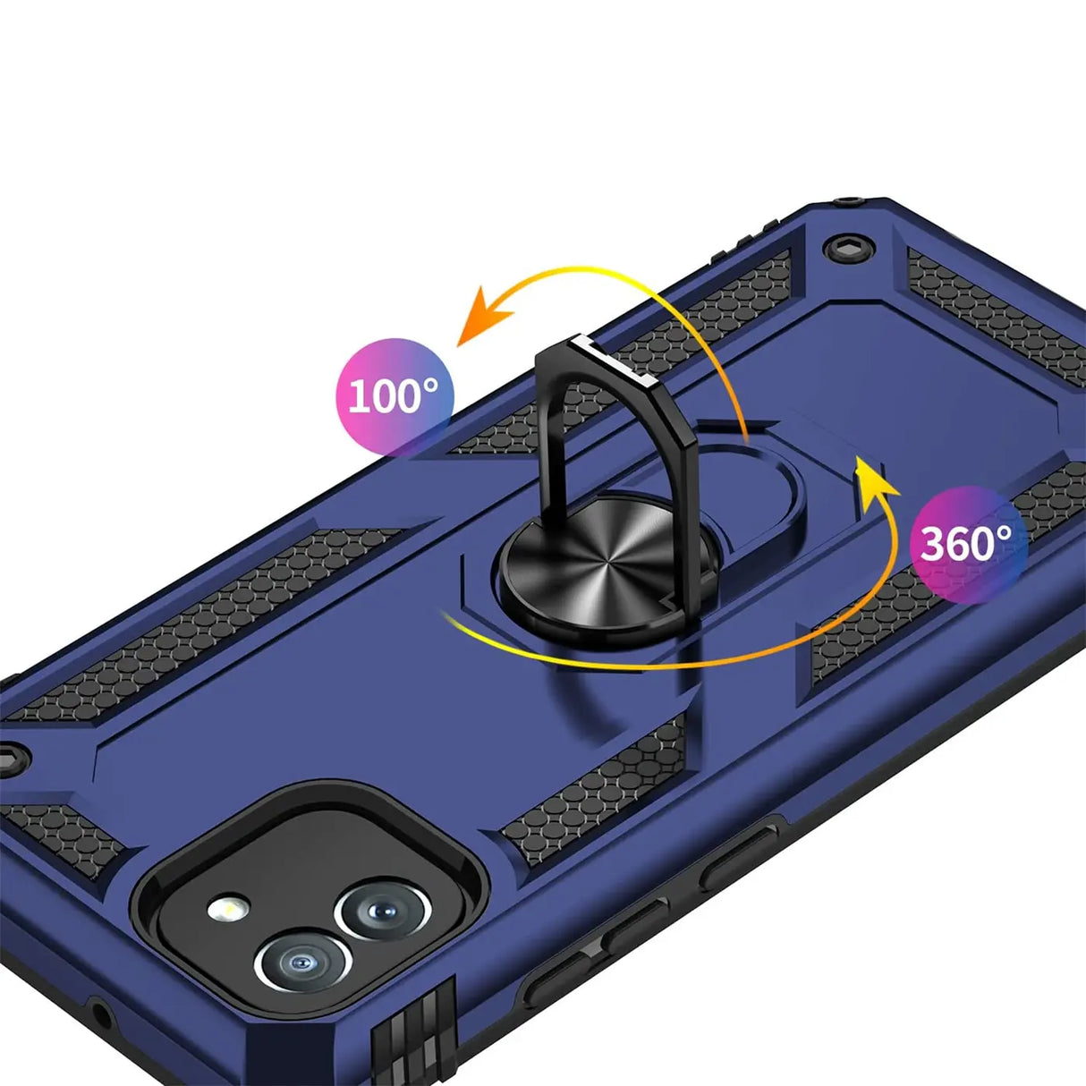 Härte getestete, stoßdämpfende Handyhülle für Samsung Galaxy A03 in Blau
