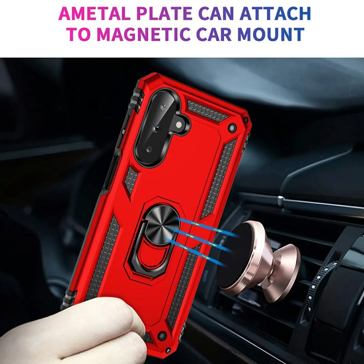 Härte getestete, stoßdämpfende Handyhülle für Samsung Galaxy A17 5G in Rot