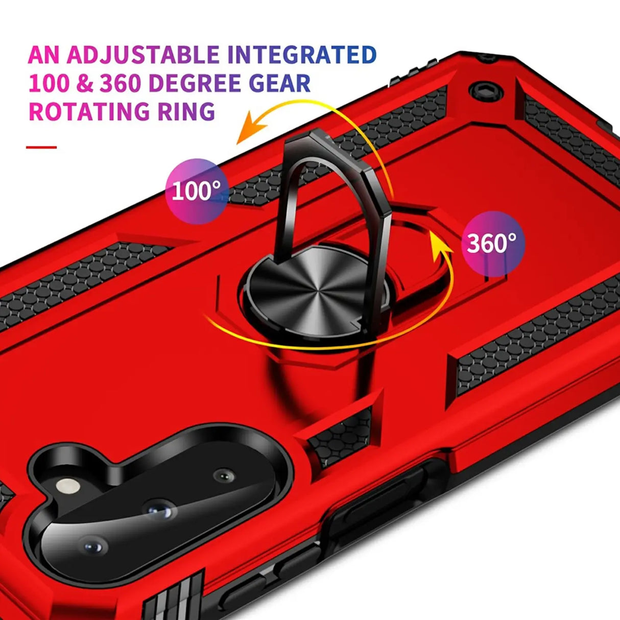 Härte getestete, stoßdämpfende Handyhülle für Samsung Galaxy A17 5G in Rot