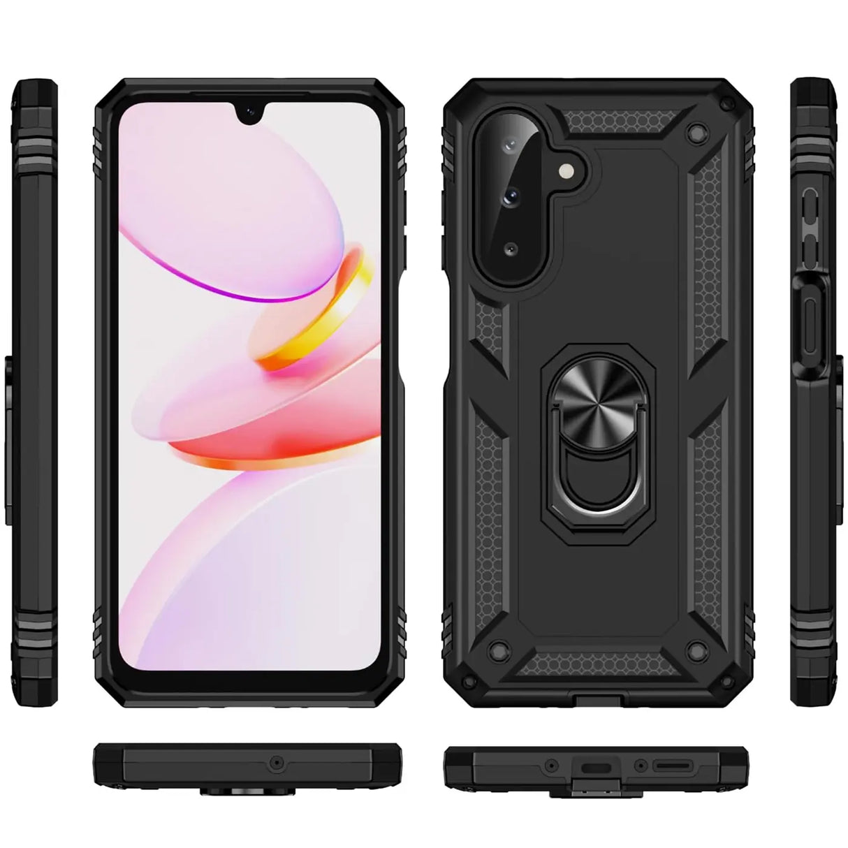 Härte getestete, stoßdämpfende Handyhülle für Samsung Galaxy A26 5G in Schwarz