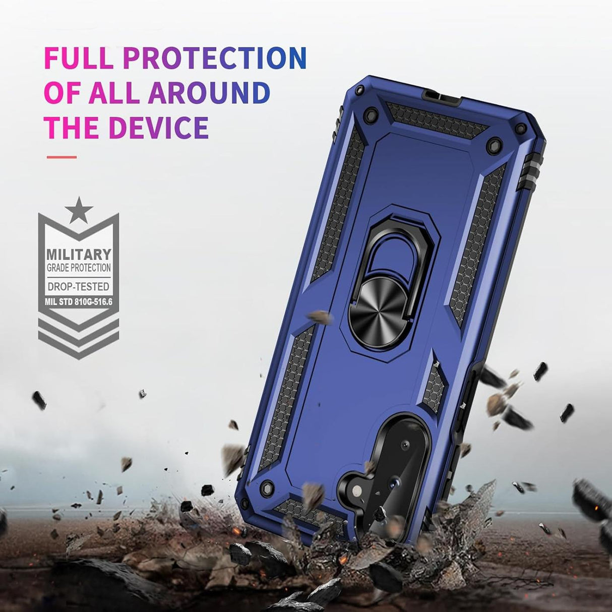 Samsung Galaxy A27 5G - Military Hülle mit Ringhalter