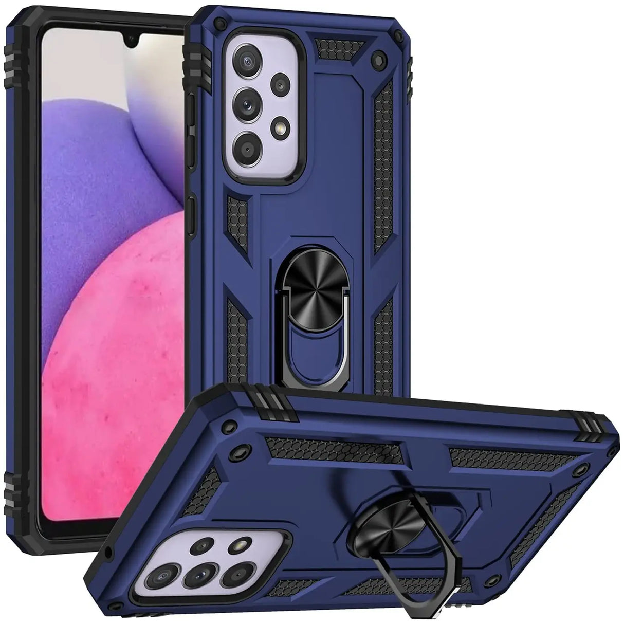 Härte getestete, stoßdämpfende Handyhülle für Samsung Galaxy A33 5G in Blau