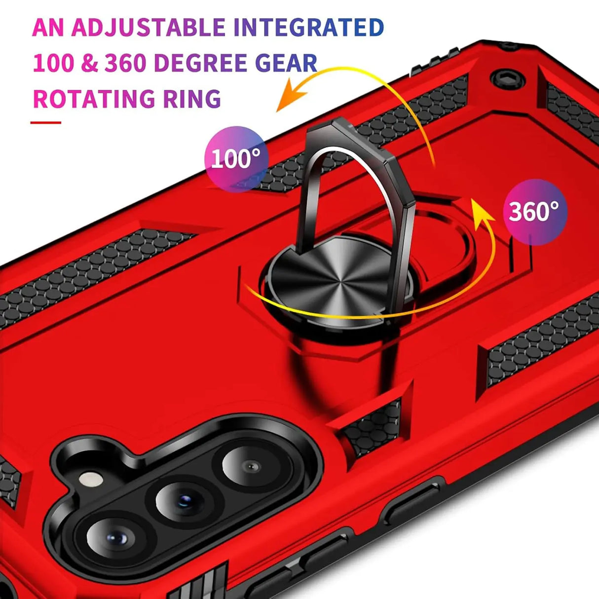 Härte getestete, stoßdämpfende Handyhülle für Samsung Galaxy A56 5G in Rot