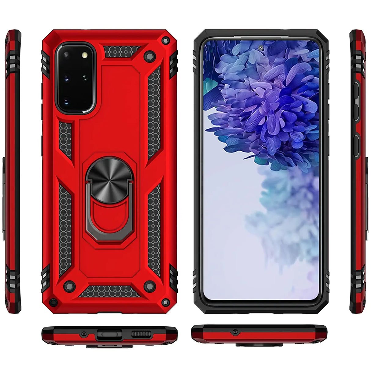 Härte getestete, stoßdämpfende Handyhülle für Samsung Galaxy S20 Plus in Rot