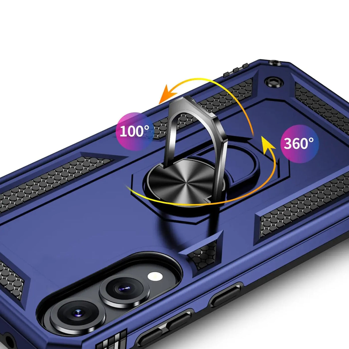 Härte getestete, stoßdämpfende Handyhülle für Samsung Galaxy S25 Edge in Blau