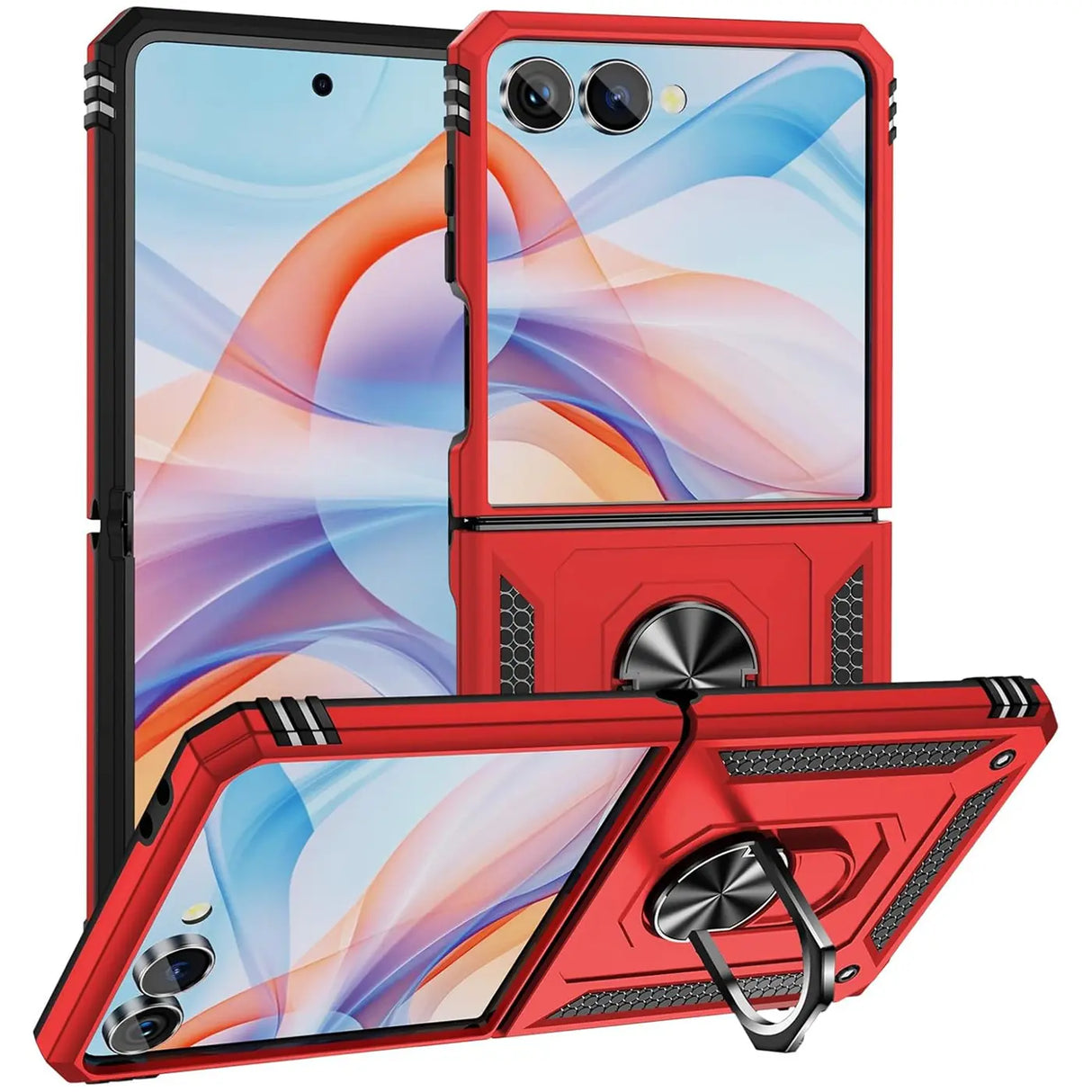 Härte getestete, stoßdämpfende Handyhülle für Samsung Galaxy Z FLIP 7 in Rot