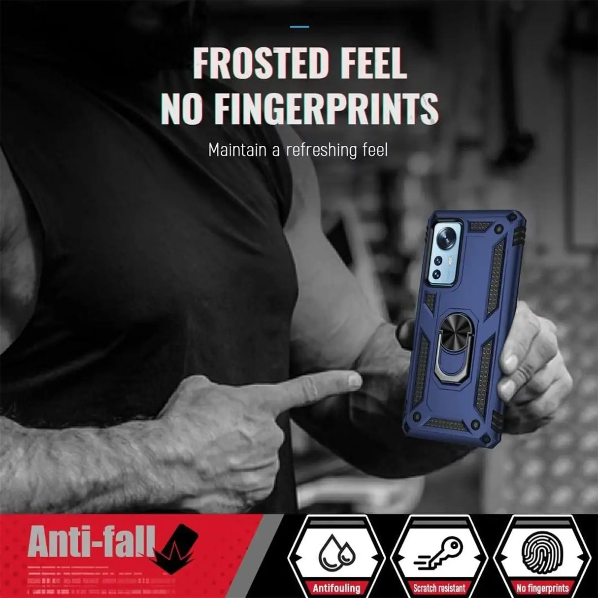 Härte getestete, stoßdämpfende Handyhülle für Xiaomi 12T / 12T Pro in Blau