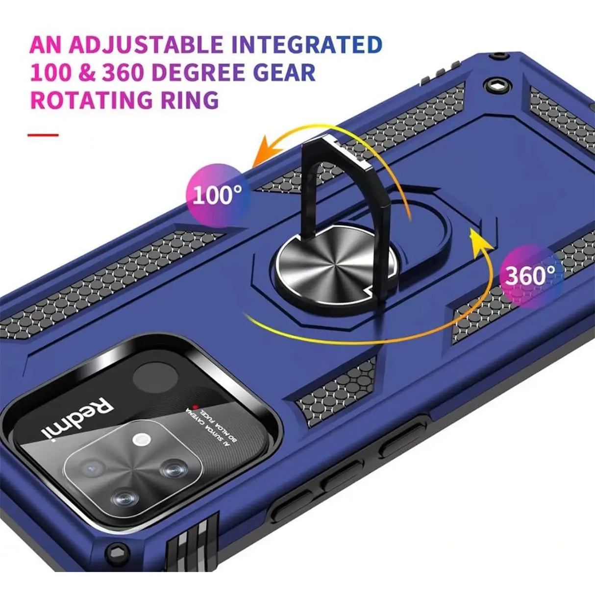 Härte getestete, stoßdämpfende Handyhülle für Xiaomi Redmi 12C in Blau