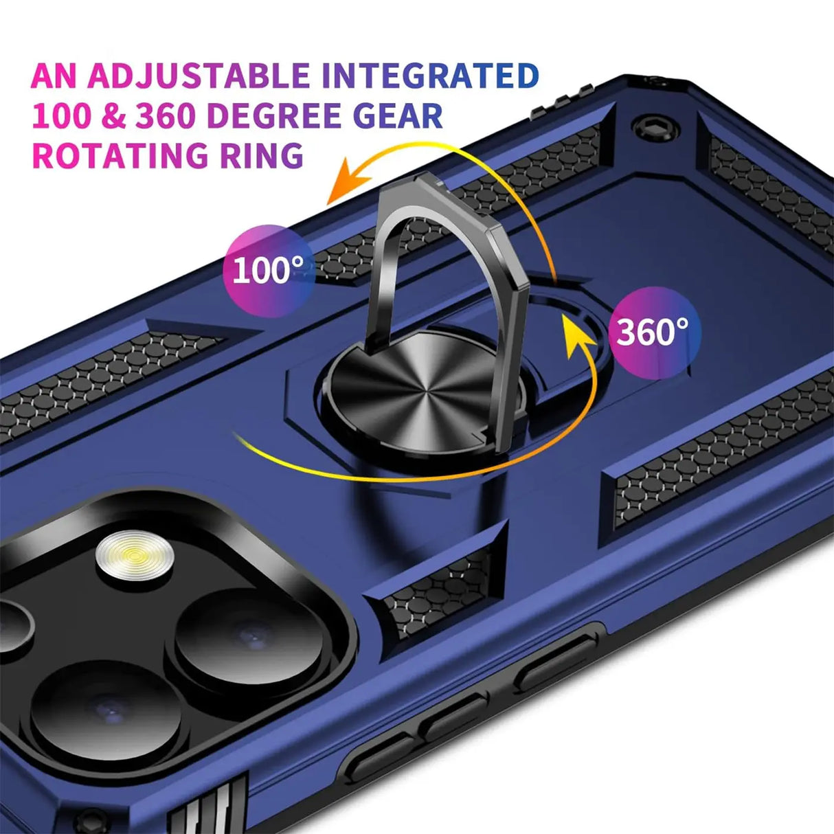 Härte getestete, stoßdämpfende Handyhülle für Xiaomi Redmi Note 13 4G in Blau