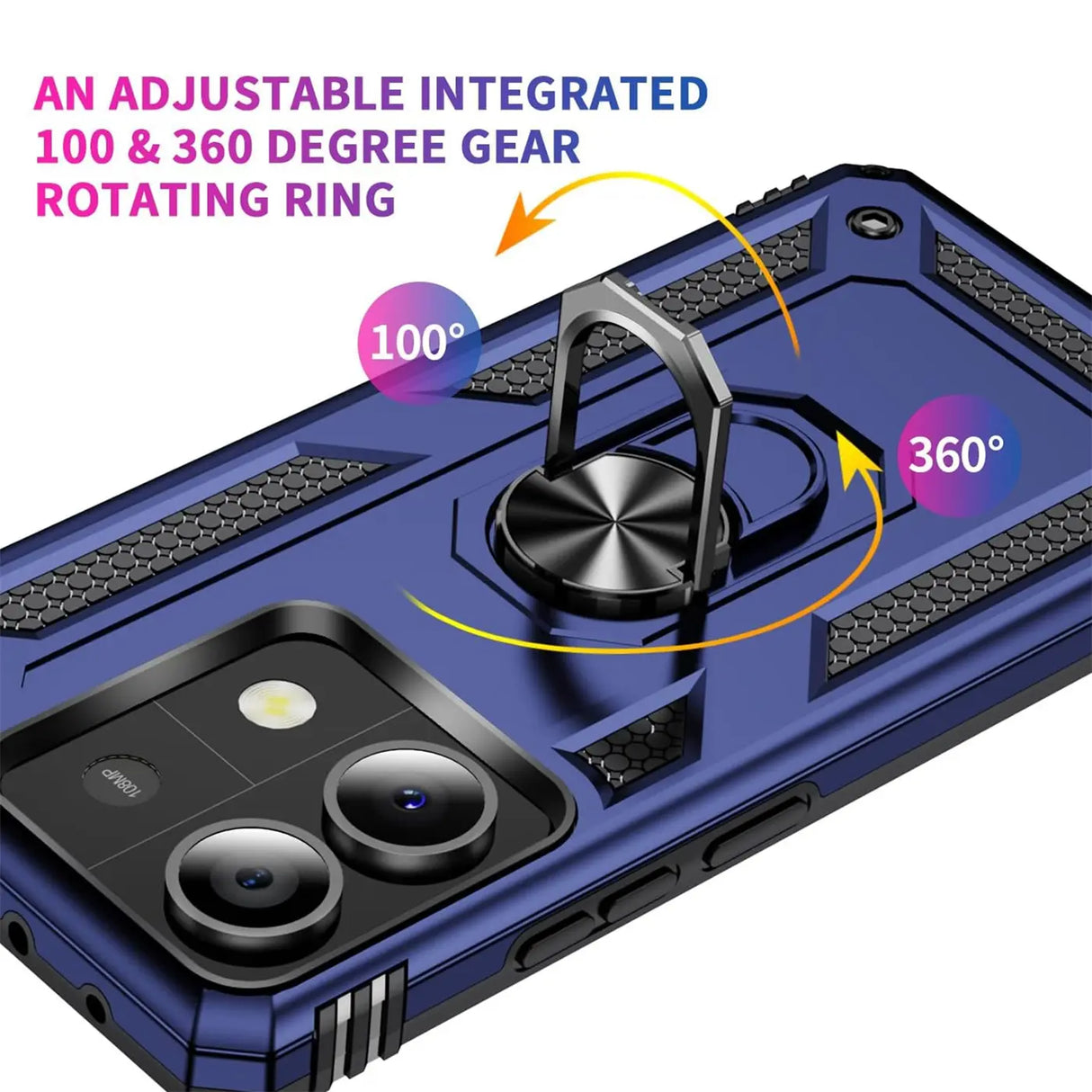 Härte getestete, stoßdämpfende Handyhülle für Xiaomi Redmi Note 13 5G in Blau