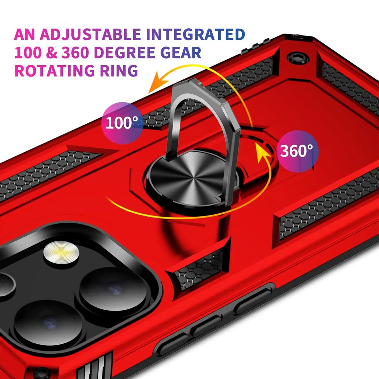 Härte getestete, stoßdämpfende Handyhülle für Xiaomi Redmi Note 13 Pro 4G in Rot