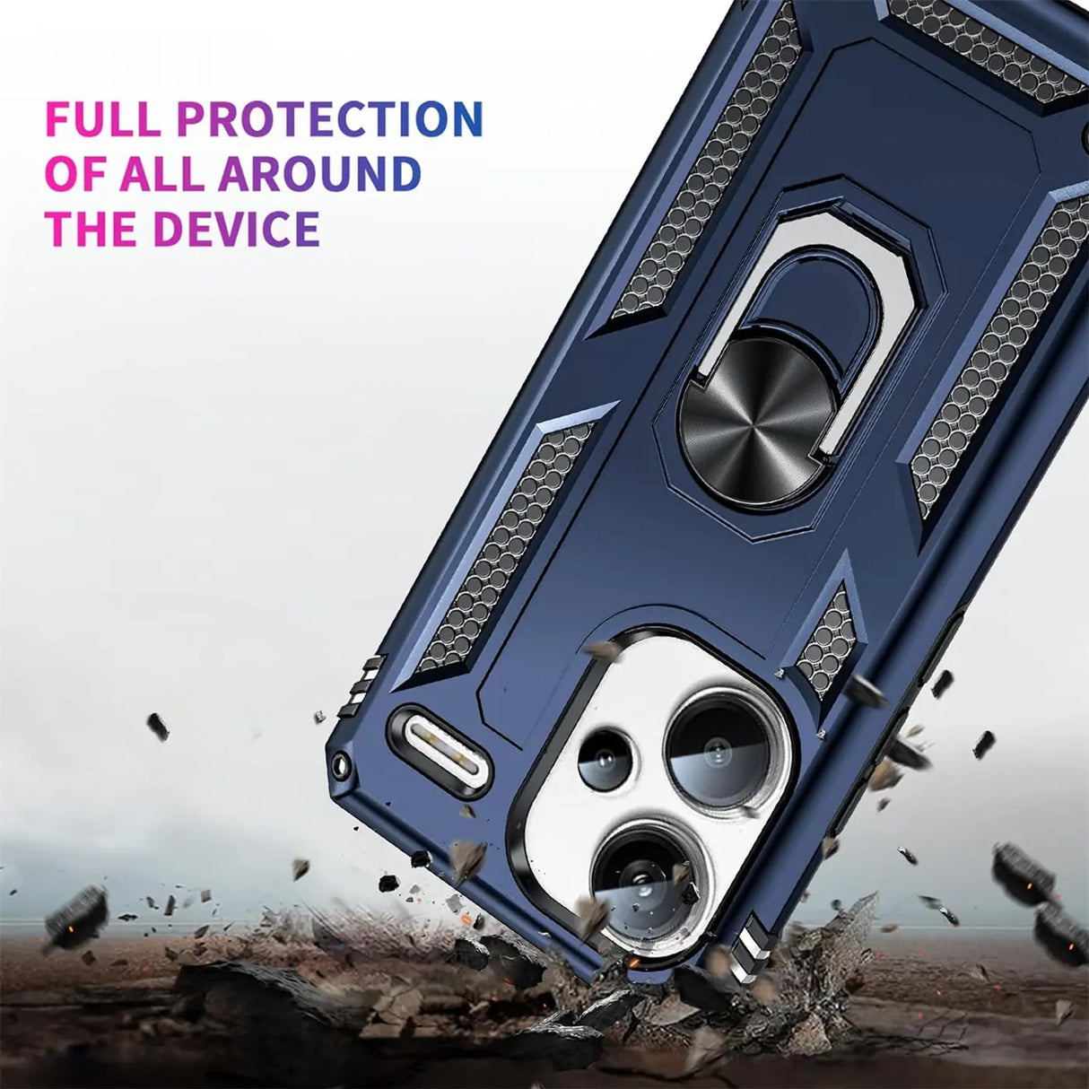 Härte getestete, stoßdämpfende Handyhülle für Xiaomi Redmi Note 13 Pro+ 5G in Blau