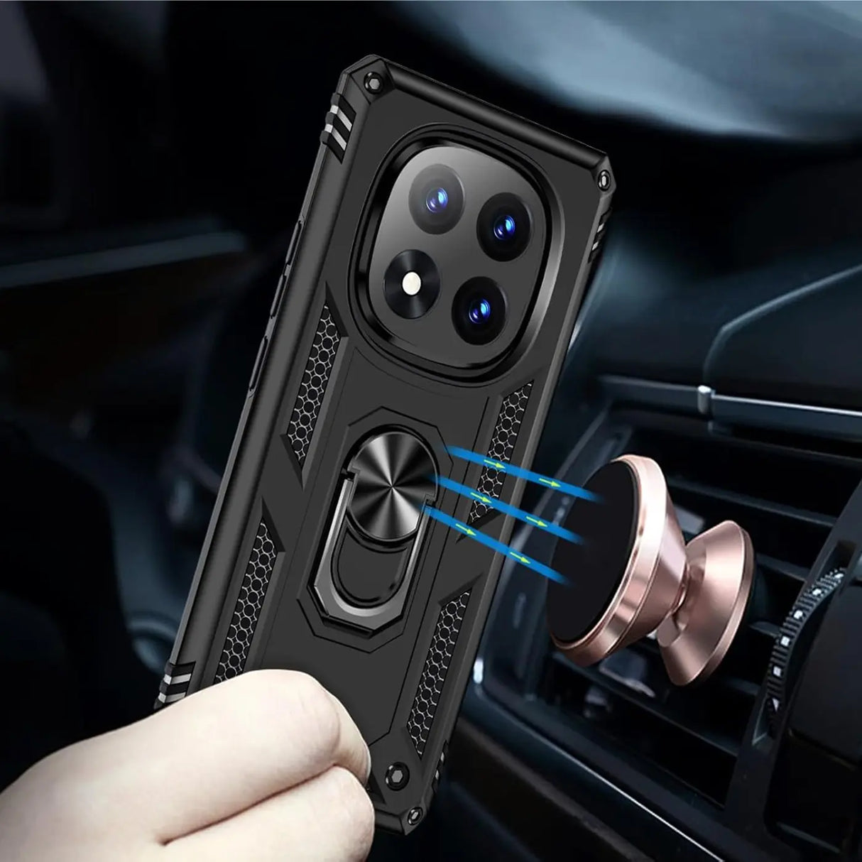 Härte getestete, stoßdämpfende Handyhülle für Xiaomi Redmi Note 14 Pro+ 5G in Schwarz