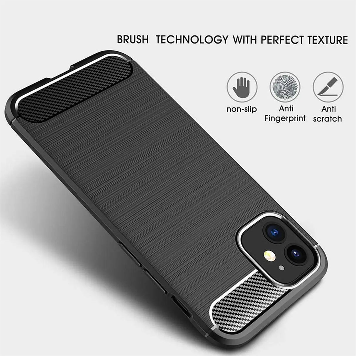 Stylische und elegante Handyhülle für iPhone 12 Mini in Carbonoptik