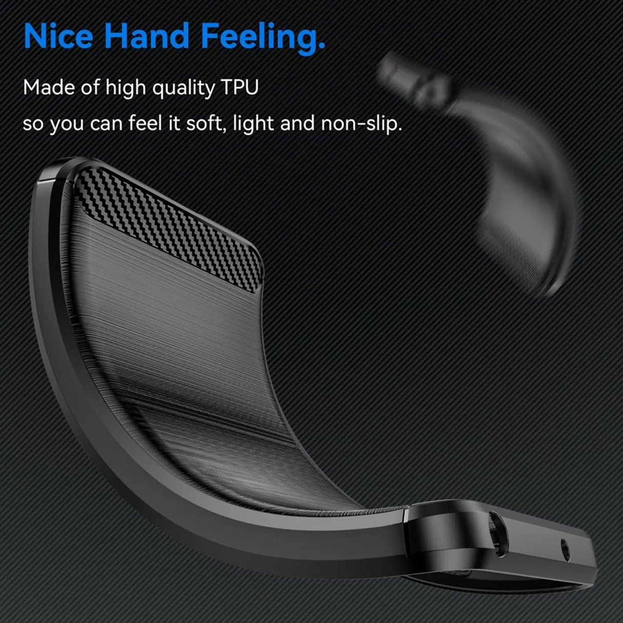 Stylische und elegante Handyhülle für Apple iPhone 16e in Carbonoptik