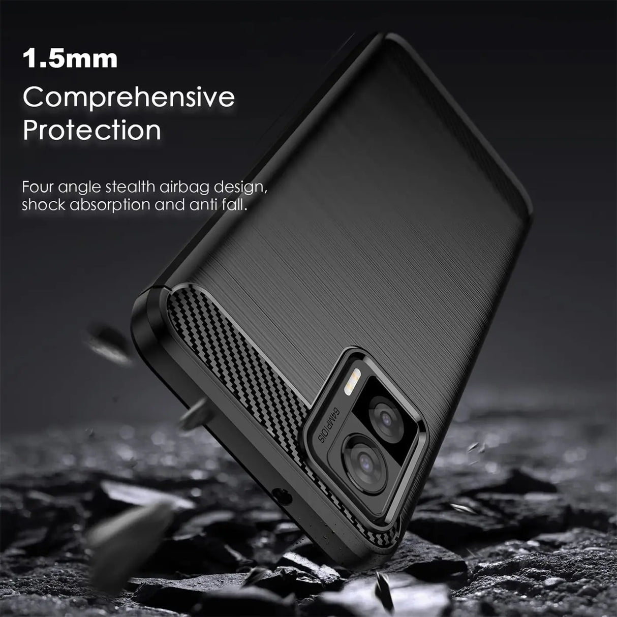 Stylische und elegante Handyhülle für Motorola Edge 30 Neo in Carbonoptik