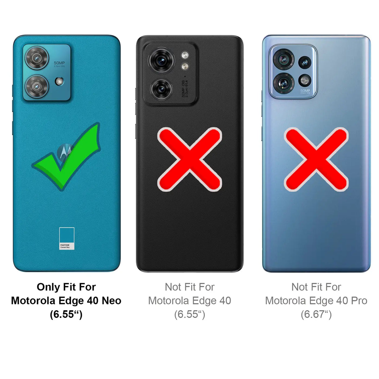 Stylische und elegante Handyhülle für Motorola Edge 40 Neo in Carbonoptik