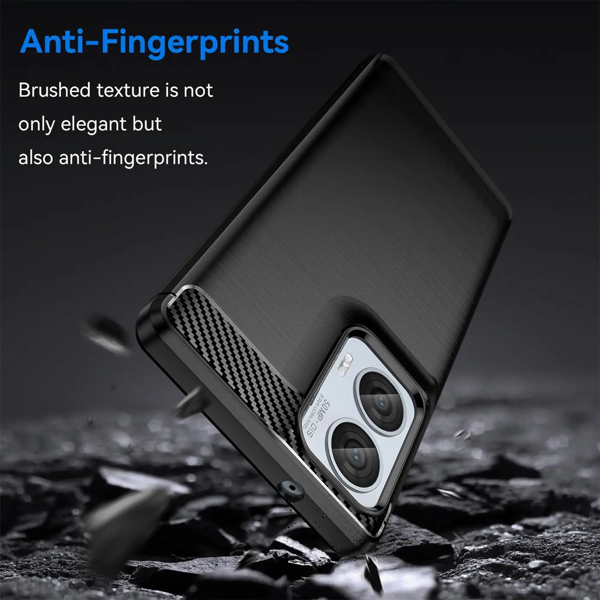 Stylische und elegante Handyhülle für Motorola Edge 50 Fusion in Carbonoptik