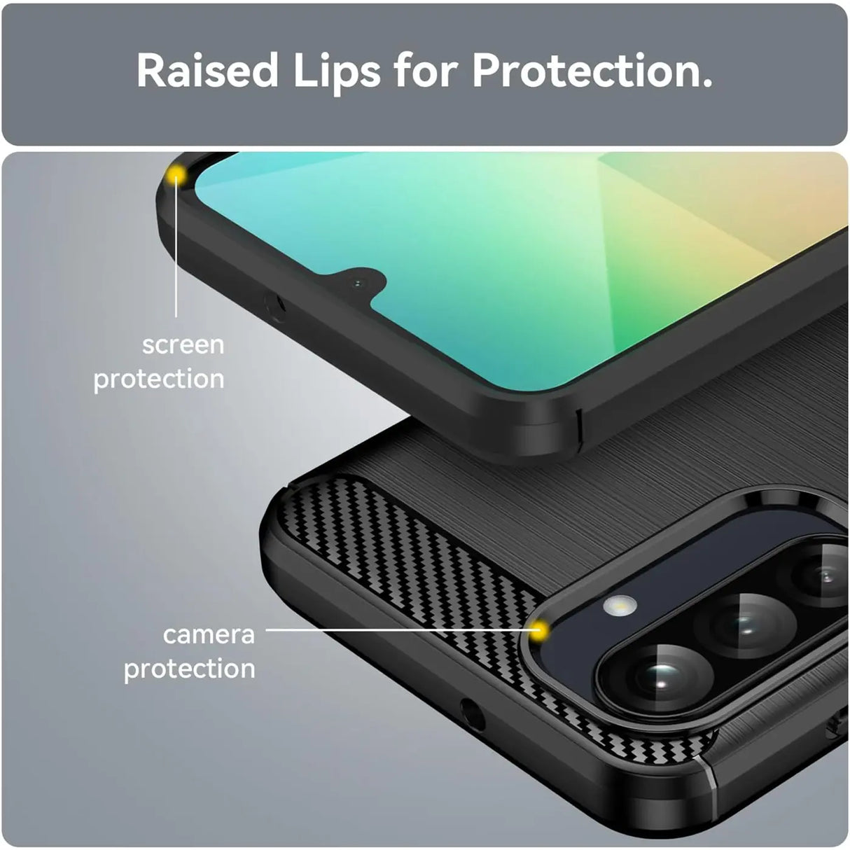 Stylische und elegante Handyhülle für Samsung Galaxy A26 5G in Carbonoptik