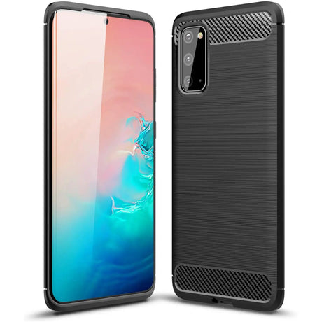 Stylische und elegante Handyhülle für Samsung Galaxy S20 in Carbonoptik