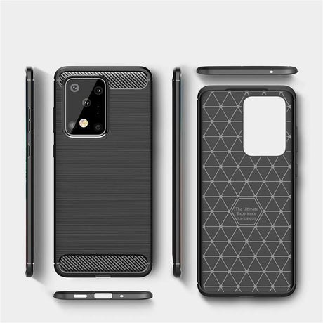 Stylische und elegante Handyhülle für Samsung Galaxy S20 Ultra in Carbonoptik