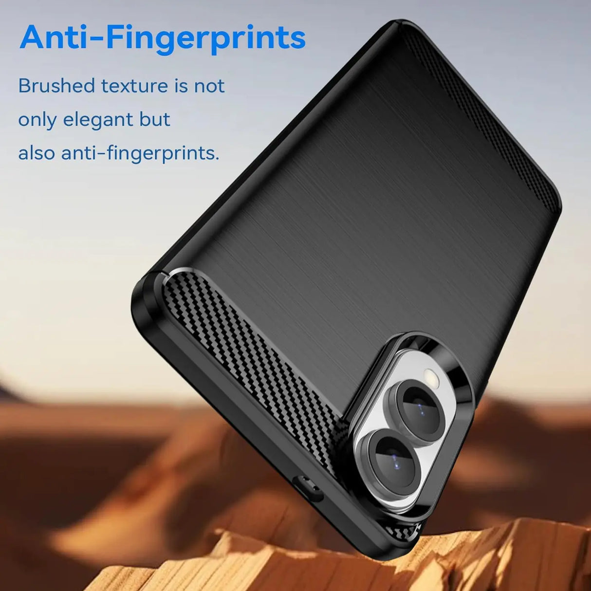 Stylische und elegante Handyhülle für Samsung Galaxy S25 Edge in Carbonoptik