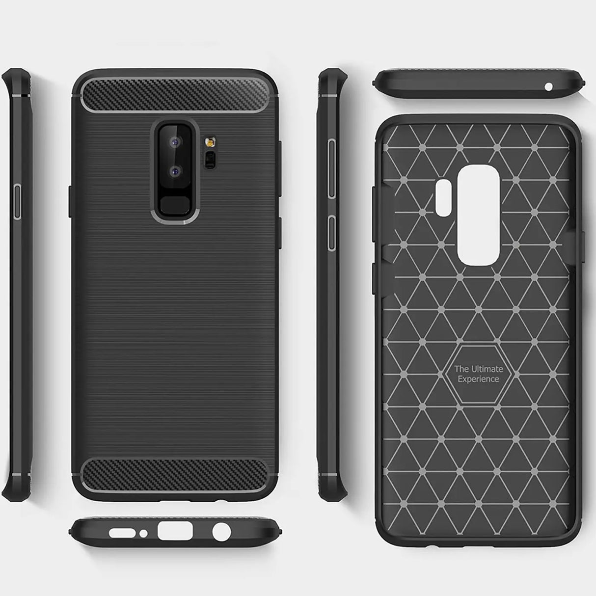 Stylische und elegante Handyhülle für Samsung Galaxy S9 Plus in Carbonoptik